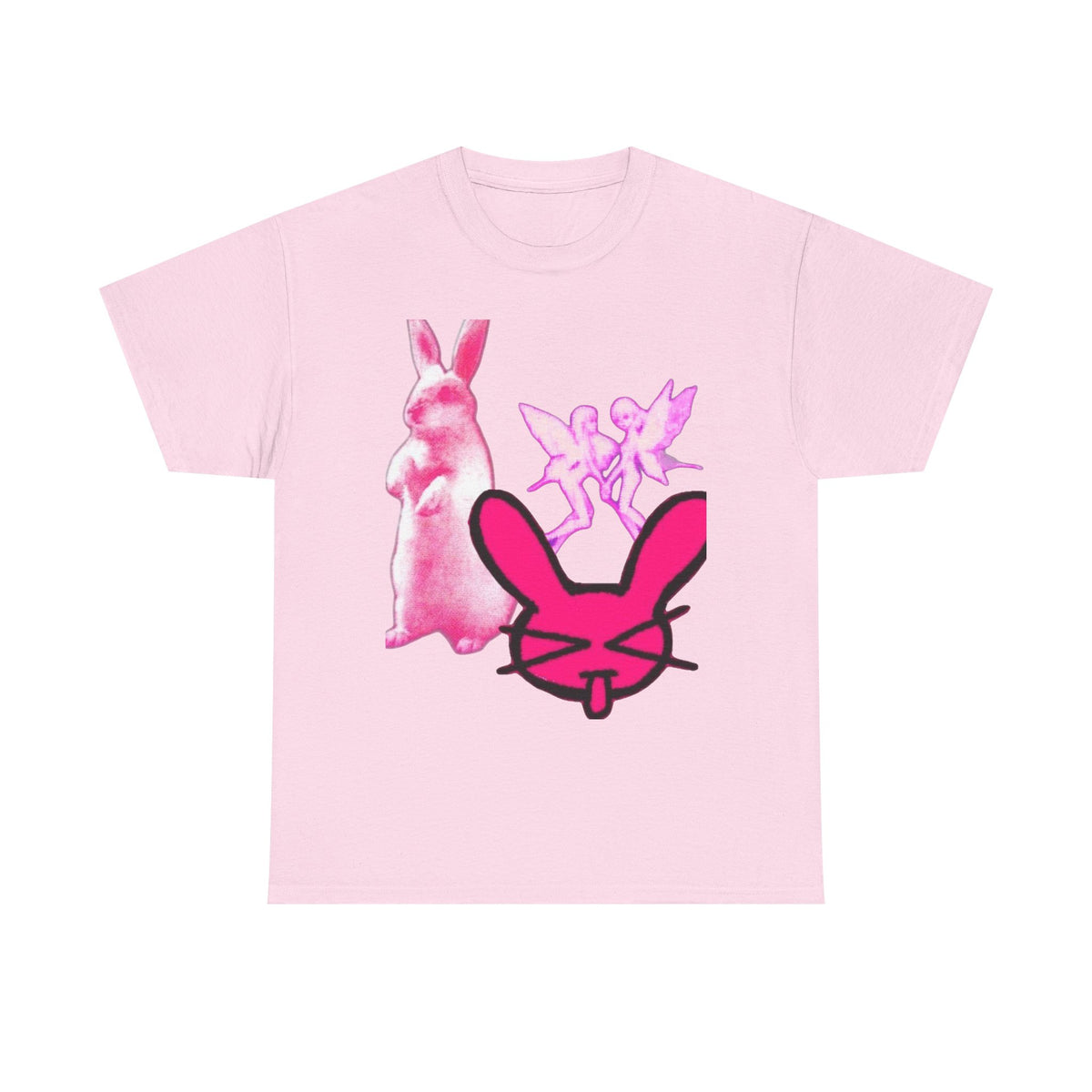 pink bunny tee