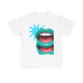 Teal mouth tee